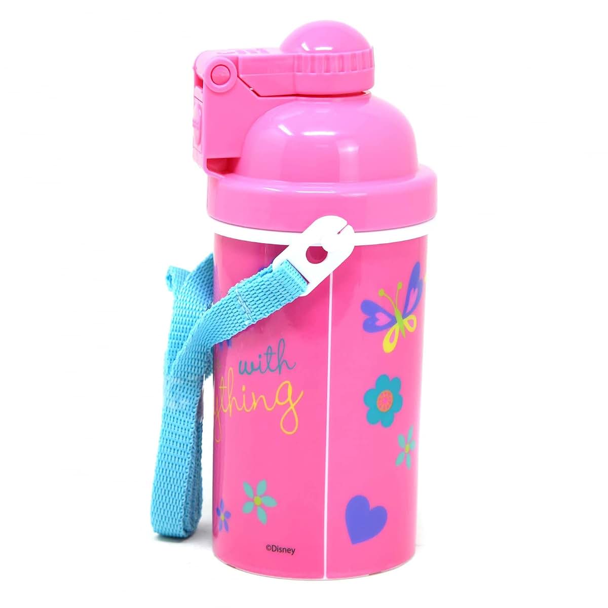 Zak Designs Disney Minnie Water Bottle with Carrying Strap