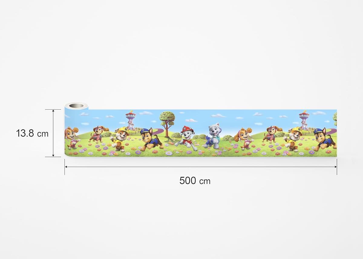 AG Design Paw Patrol Flower Field Self-Adhesive Wall Border