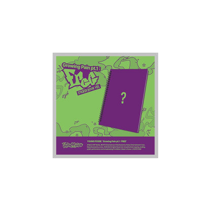 YOUNG POSSE Growing Pain Pt.1 (Sticker Book Version) - 4th EP Album CD with Photo Book, Stickers, Photo Cards