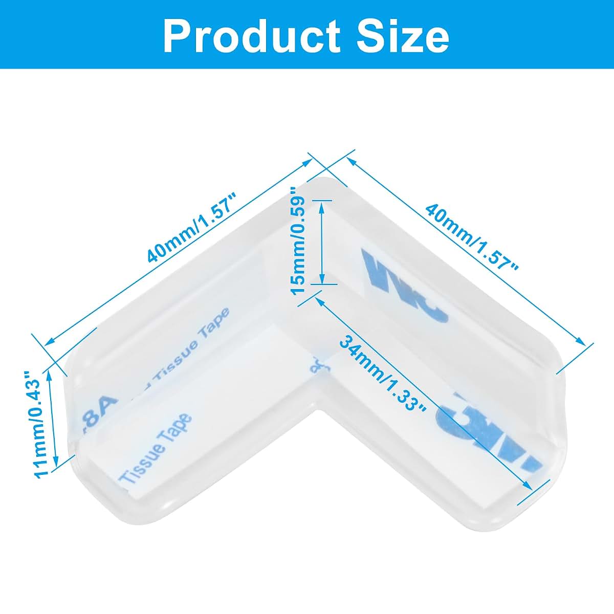 Verkelly Corner Guards for Tables and Desks