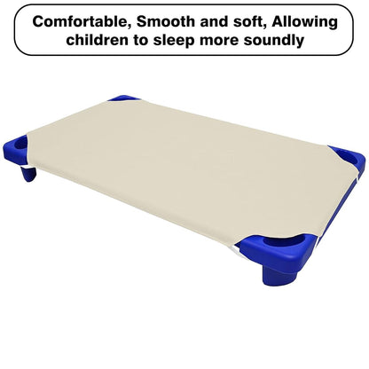 Peace Sleep Bedding Daycare Cot Sheets 10-Pack, 22"x40", Ivory (photo 2)