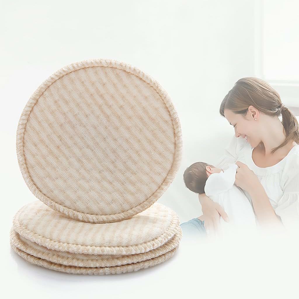 SZYDD 4pcs Breast Pads Absorbency Soft Breathable Organic Cotton (photo 4)