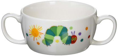 金正陶器(Kaneshotouki) Gold Positive Porcelain Kids Bowl White 210ml is the Caterpillar Brion 807137
