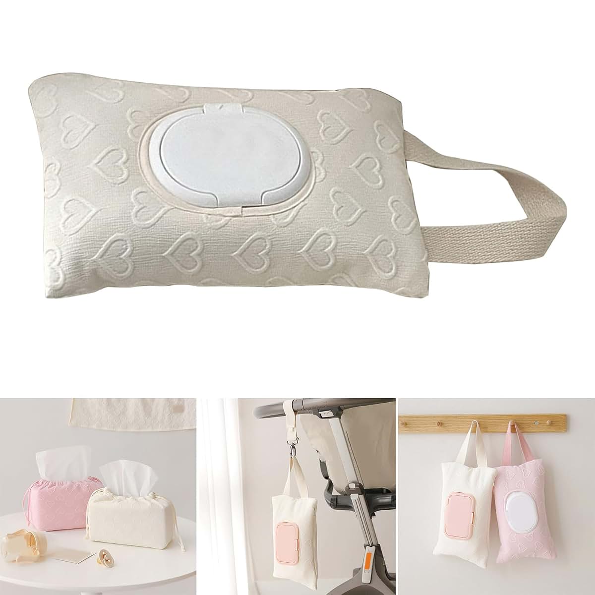 REDYY Cloth Tissue Box Organizer For Stroller And Travel (photo 2)