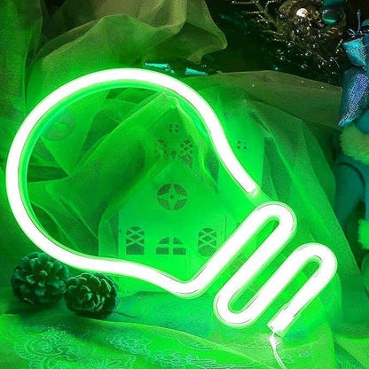 Yuanyuying Decorative Neon Light, Green LED Wall Decor
