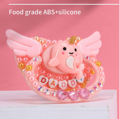 SUNOWE Adult Sized Pacifier Candy Cute Baby Pacifiers (Pink Dolphin)