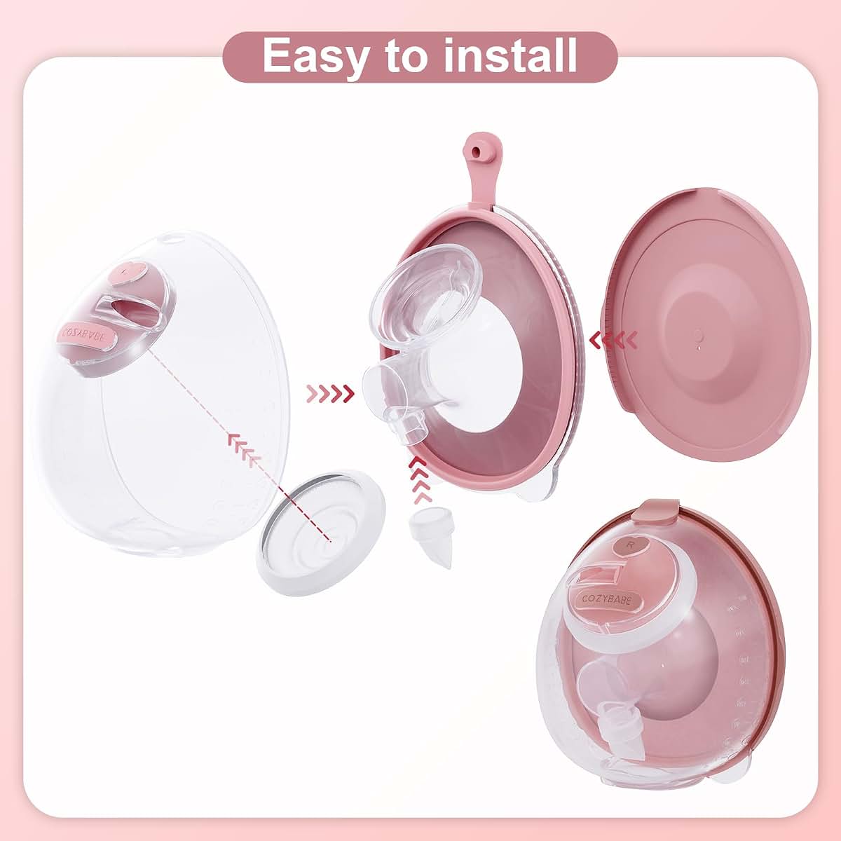 CozyBabe One Complete Sets Compatible with Medela Symphony connectors Breast Pump Replacement Parts (Compatible with (photo 2)