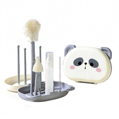 Portable Bottle Brush Set - Baby Travel Cleaner Kit for Bottles and Nipples