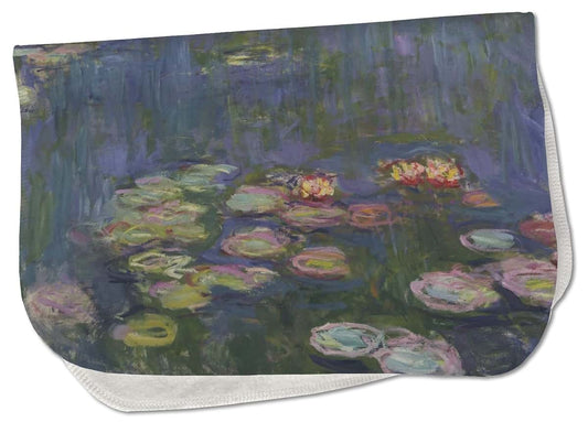 Baby Milano Water Lilies by Claude Monet Burp Cloth - Fleece