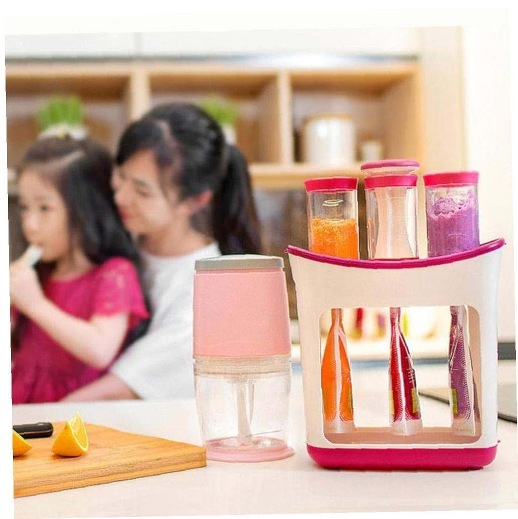 5pcs Baby Food Maker Processor Blender Grinder Steamer Set