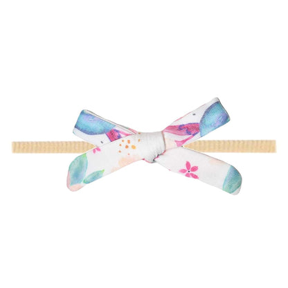 Copper Pearl Ribbon Baby Bow Headbands - Core Collection