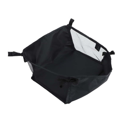 Vaguelly Stroller Organizer Bag, Oxford Cloth Bottom Storage Basket for Diapers and Bottles, Black