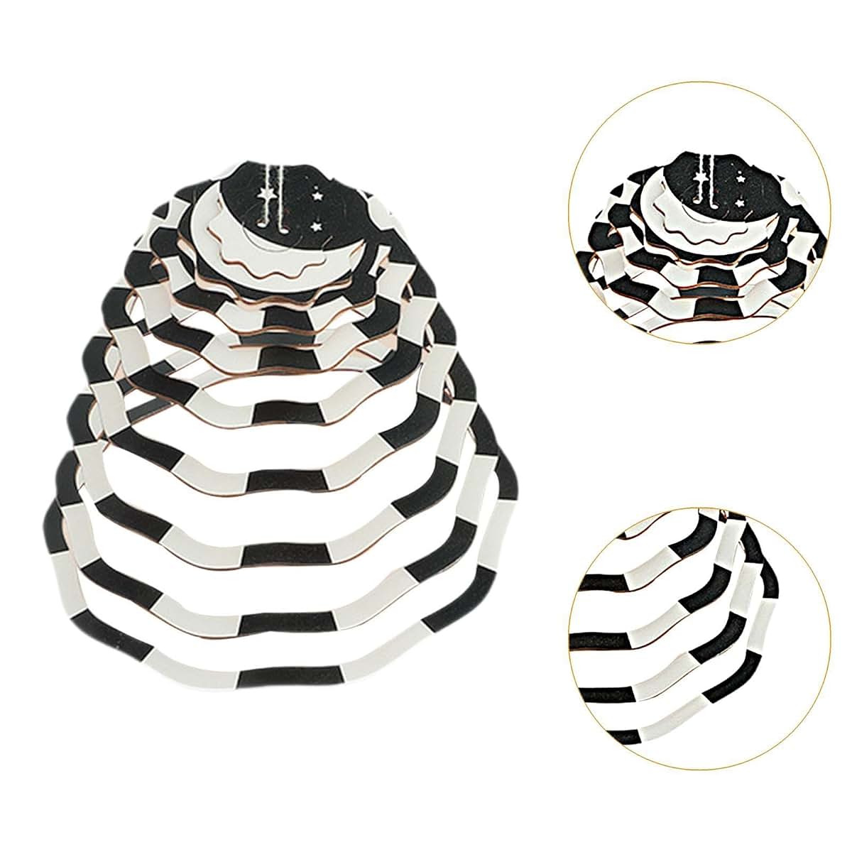Yunmeryker Crib Mobile Black And White Hanging Bed Toy