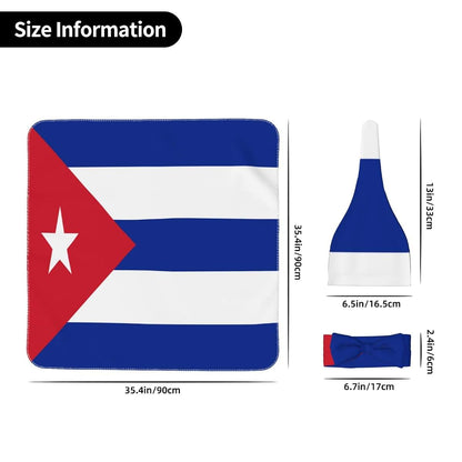 Hepbak Flag Of Cuba Swaddle Blanket And Headband Set (photo 4)