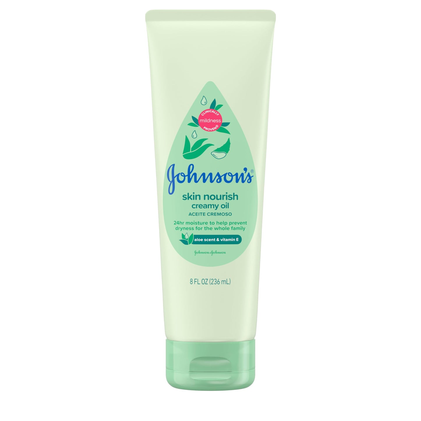 Johnson's Skin Nourish Creamy Oil Aloe Scent