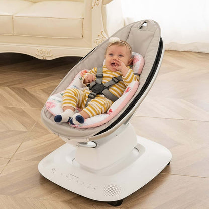 Minne Baby Infant Insert, Compatible with 4Moms RockaRoo and MamaRoo, Includes 3 Strap Pad, Breathable Mesh Fabric (photo 2)
