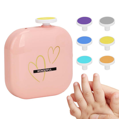 Nuytghr Electric Nail File Set, USB Rechargeable Toddler Trimming Tool, Portable Fingernail Care Kit, 6.5x3.94x1.38