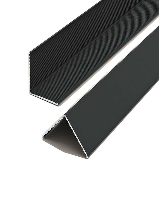 BabyOneStop Aluminum Alloy Wall Corner Protector 0.39in x 39.4in Black Edge Guard for Furniture and Stairs