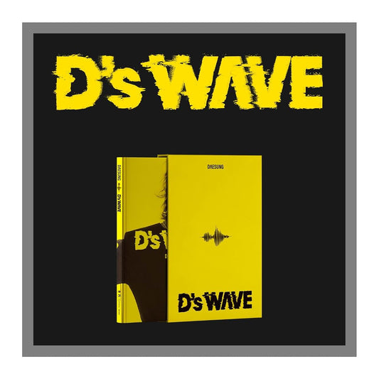 valueflag Bigbang Daesung D's Wave 1st Mini Album Yellow Version Slipcase+CD+56p PhotoBook+1ea Bookmark+4ea Sticker+2p