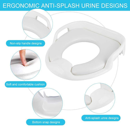 Bnineteenteam Potty Training Seat with Soft Cushion and Non-Slip Handles, Universal for (photo 3)