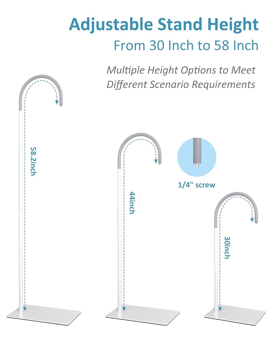 HelloBaby Baby Monitor Floor Stand, Height Adjustable 76-148cm, No-Drill Mount for HB6550 HB6339 HB6363 HB6148