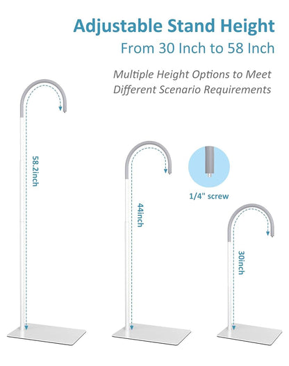 HelloBaby Baby Monitor Floor Stand, Height Adjustable 76-148cm, No-Drill Mount for HB6550 HB6339 HB6363 HB6148