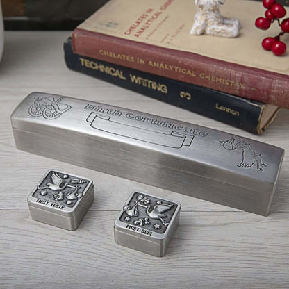 Unisaches Engravable Birth Certificate Holder And Keepsake Box Set (photo 4)