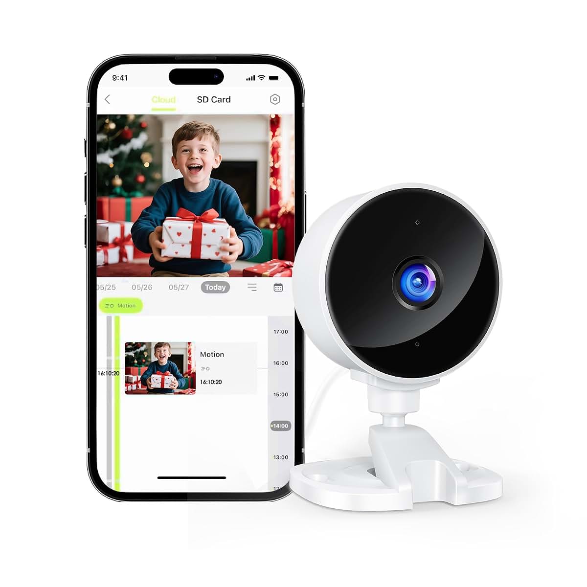 Yoton Indoor Security Camera With Motion Detection And Night Vision