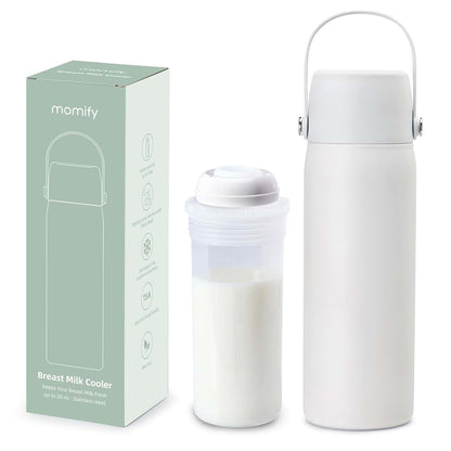 Momify 20oz Portable Breastmilk Storage Bottle in White