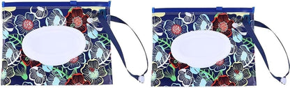 Galepromot 2-Pack Wet Wipe Dispenser, Portable Refillable Wipe Holder, 18x14cm