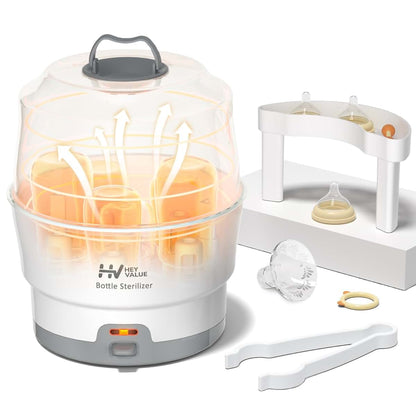 Heyvalue Smart-Steam Bottle Sterilizer With One-Touch Easy Operation