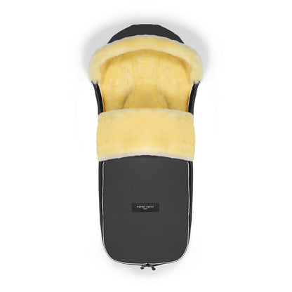 Werner Christ Baby Sheepskin Footmuff Ladis In Stone Grey For Travel Buggies