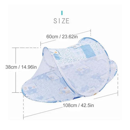 Baby Crib Net Tent | Portable Mesh Cover with Zipper Closure