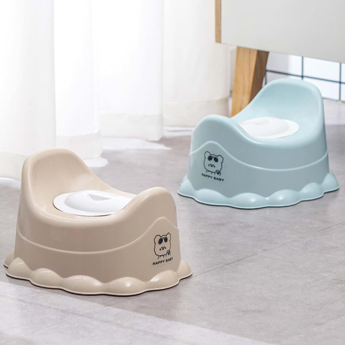 ZEPFJHE Toddler Potty Seat Chair Training Toilet Antislip Seat Toilet Trainer Travel Chair for Camping Toilet for (photo 3)