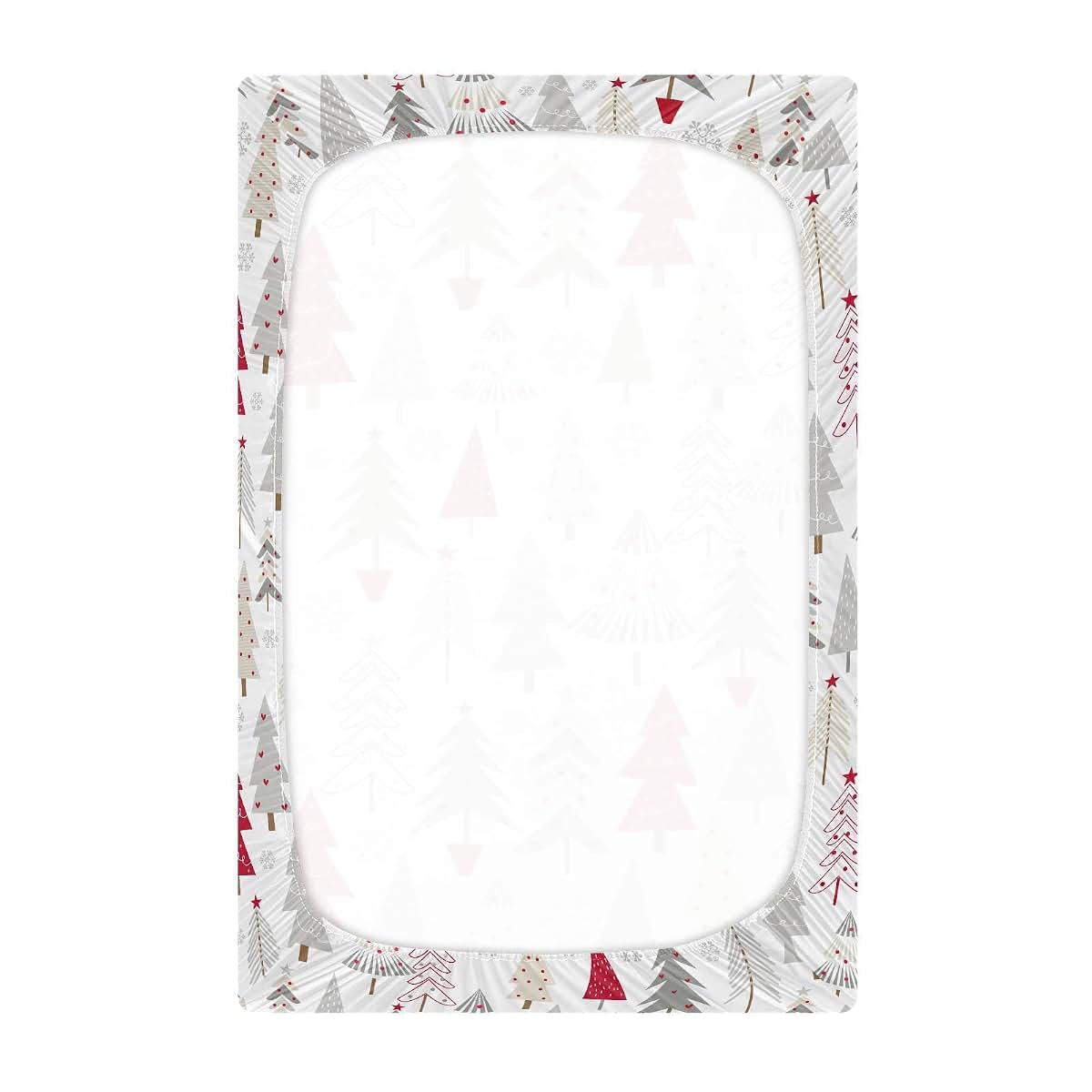 KICPOAY Fitted Crib Sheets for Playard and Mini Crib Mattress