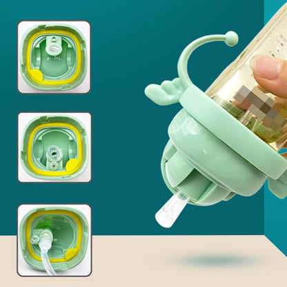 Feeding Bottle Convert Straw Cup Lid for Bottles - Square Design