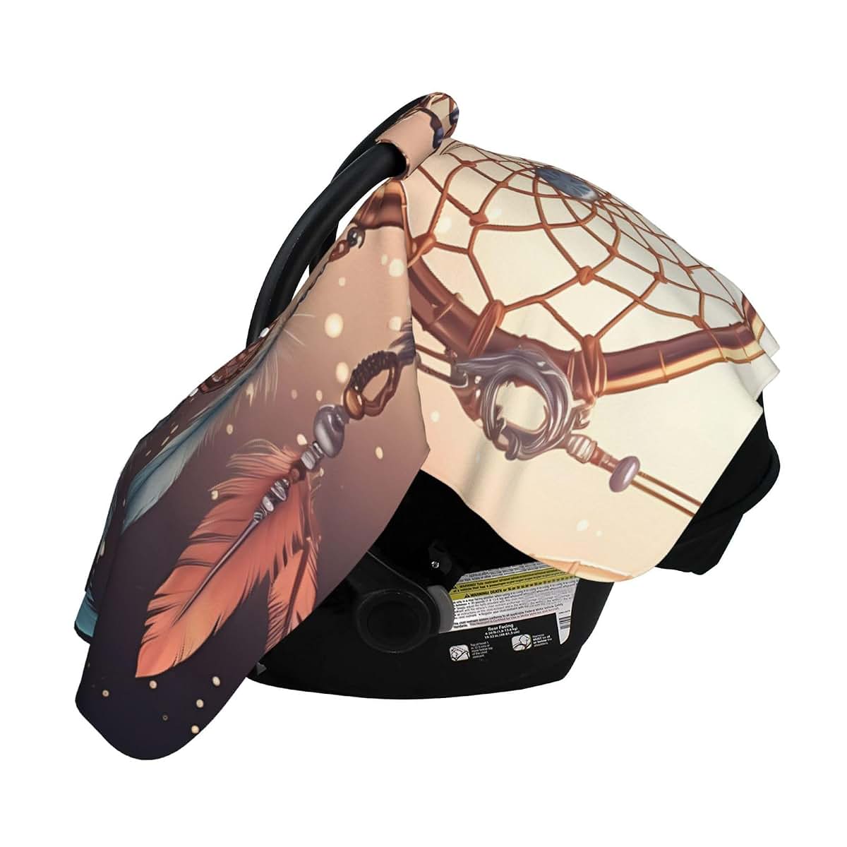 GDSHJKLW Baby Car Seat Canopy Cover, Native American Dream Catcher (photo 3)