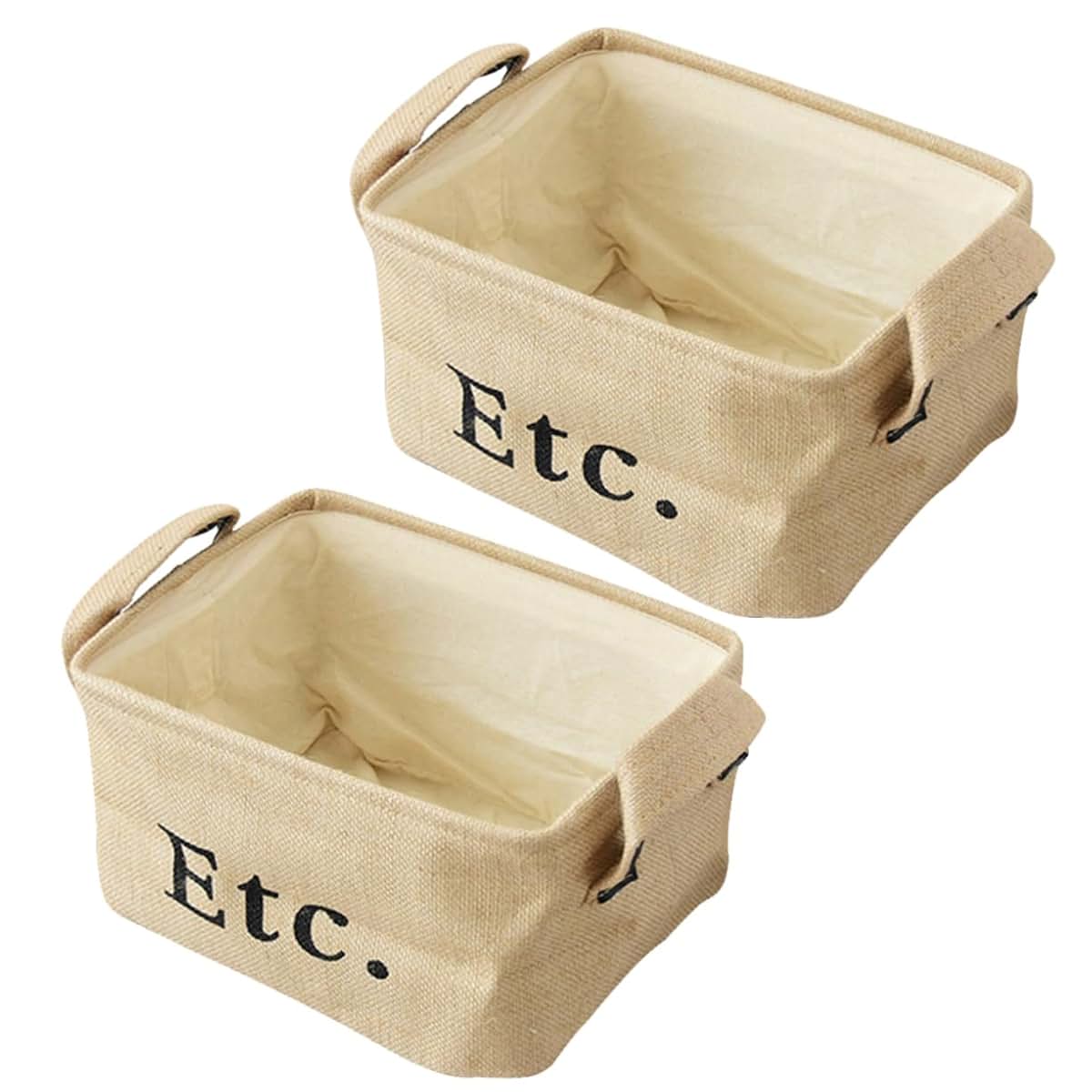 Jute Storage Baskets for Desktop and Household Organization