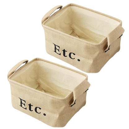 Jute Storage Baskets for Desktop and Household Organization