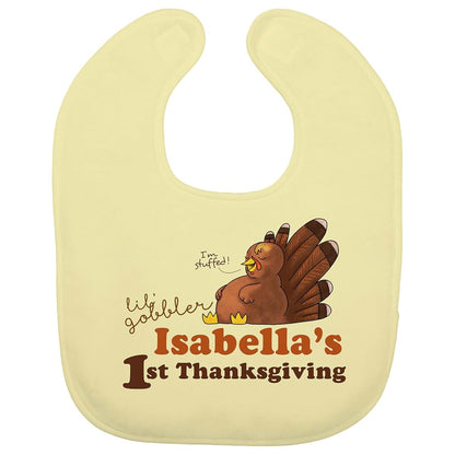 Personalization Universe My First Thanksgiving Personalized Baby Bib