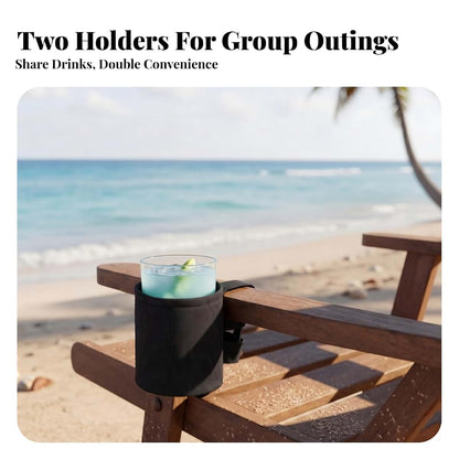 ＡＷＨＡＯ 2 Pieces Beach Chair Cup Holder Compact Mesh Cup Holder (photo 4)