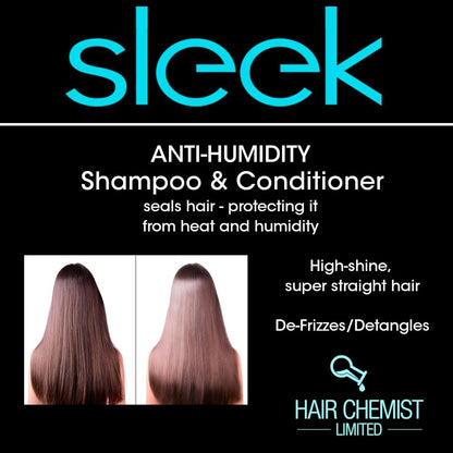 Sleek Anti-Humidity Shampoo for Frizz Control and High Shine Finish