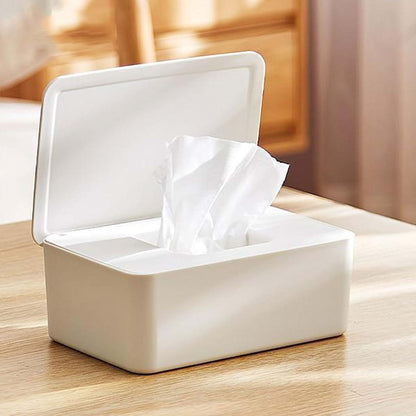 Yunduokeji 2-Piece Baby Wipes Case With Sealing Lid, Large Size White Box (photo 4)