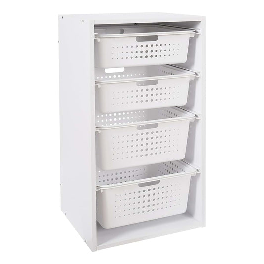 Kids Sliding Bin Organizer with 4 Pull-Out Storage Bins