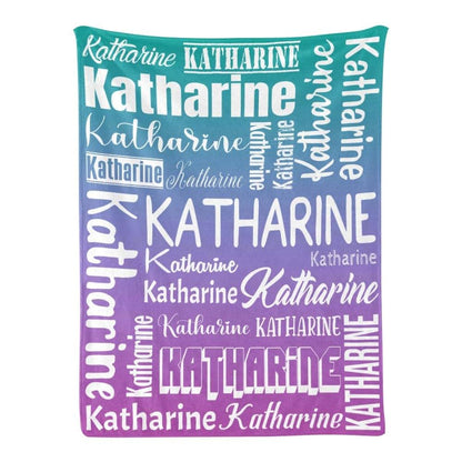JOYXBUY Personalized Blankets with Name Custom Blanket for Adult Kids Baby Customized Blanket Monogrammed Blankets