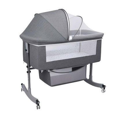 BARMI 3-in-1 Baby Bassinet Bedside Sleeper with Mosquito Net