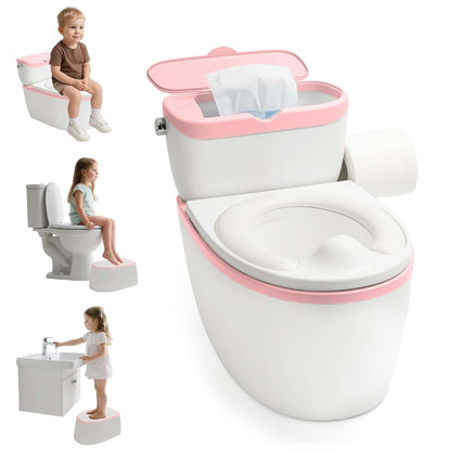 BabyOneStop 3-in-1 Toddler Potty Training Toilet With Flushing Sound