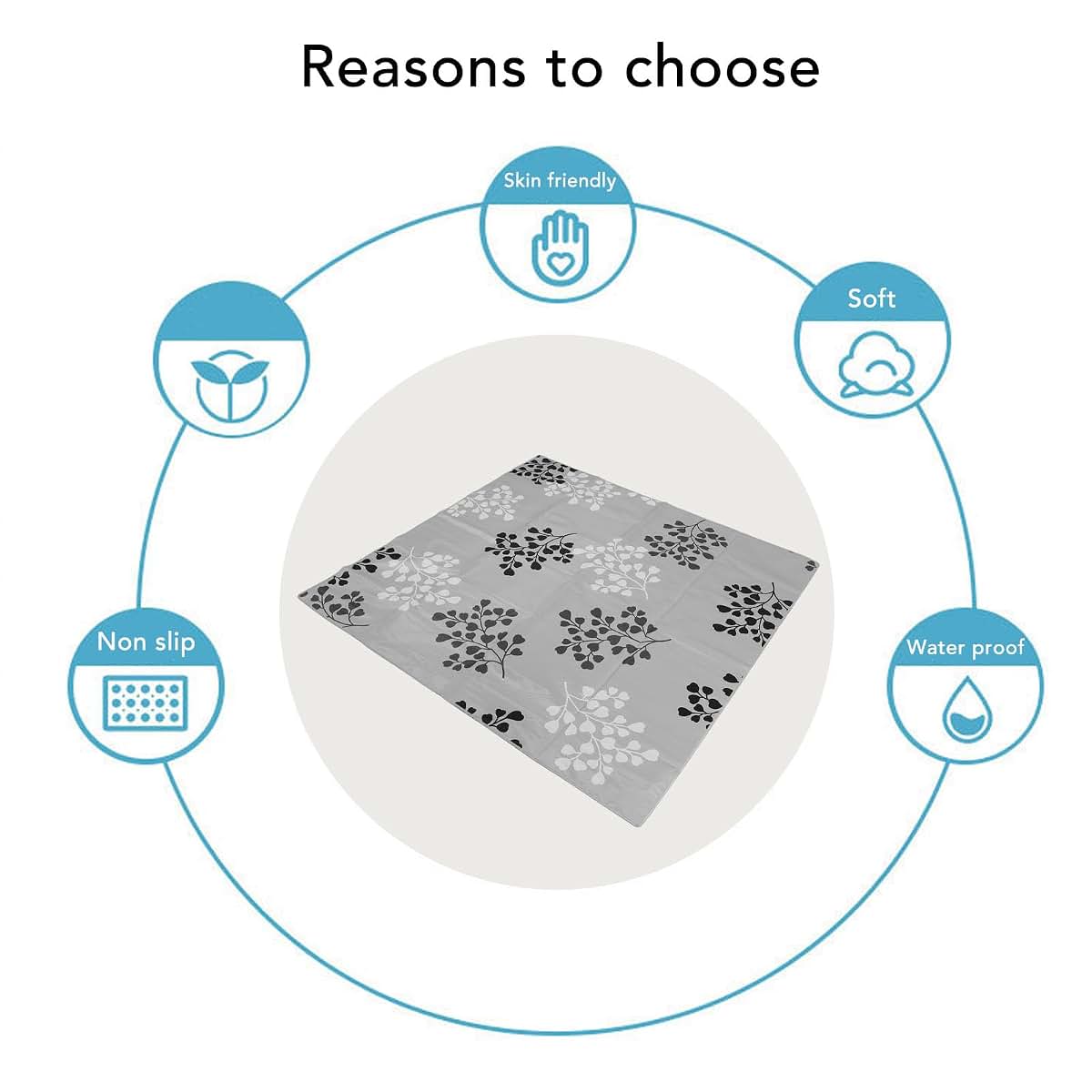 RASTKY High Chair Floor Mat Protector Pad (photo 4)