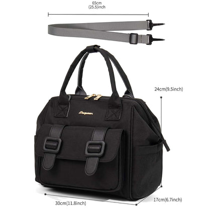 MEYTEILAY Diaper Bag Tote Baby Changing Bag Large Baby Bags for Mom Multifunction Travel Nappy Bag Small （Black）