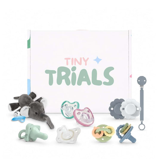 Tiny Trials Pacifier Trial Pack Variety Box For Newborns 0-6 Months